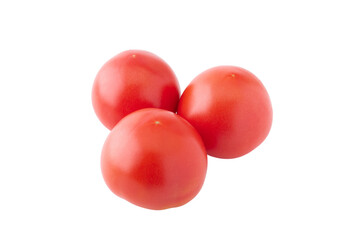 透明背景（png）に3個のトマト