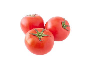 透明背景（png）に3個のトマト