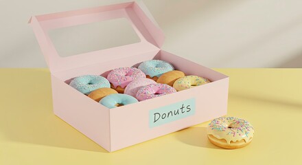 A Box of Deliciously Decorated Donuts