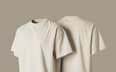 Minimalist Aesthetic Beige T Shirts Stylish Apparel for Modern Casual Wardrobe Clothing Concepts and Fashion Forward Designs