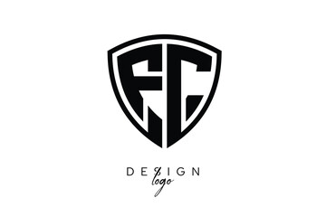 FC  Shield Letter Logo Modern Monogram Emblem for Security, Sports, Corporate & Premium Branding