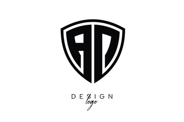 AD  Shield Letter Logo Modern Monogram Emblem for Security, Sports, Corporate & Premium Branding