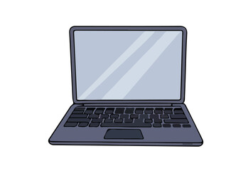 laptop isolated on white background