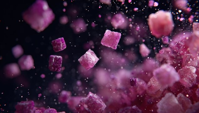 Pink crystals in motion (1)