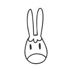 donkey icon hand drawn