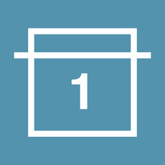 Obraz premium Calendar date icon