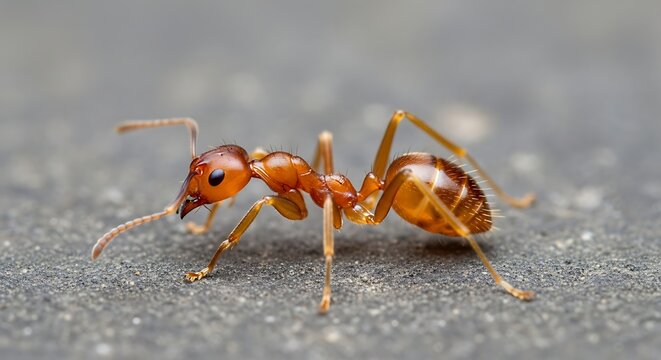 Detailed Close-Up of a Fire Ant.