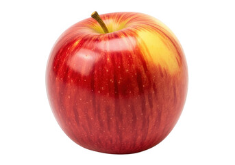 A Crisp and Juicy Red Apple, a Healthy and Nutritious Fruit, Perfect for Snacking or Baking, Isolated on a Transparent Background for Easy Use