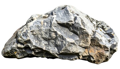 Gray and brown stone boulder