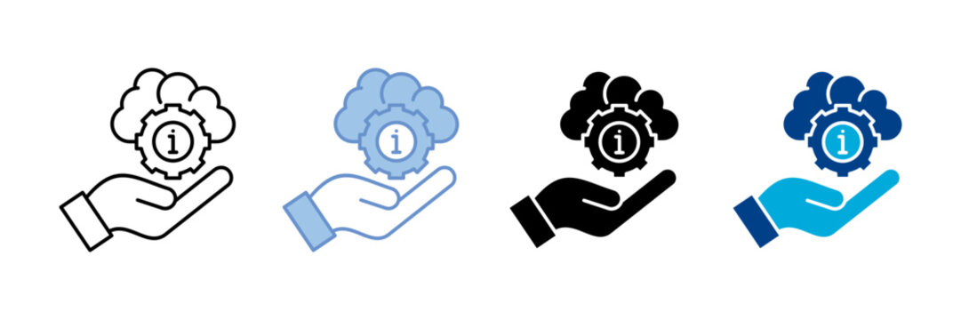 Information Service Icon Set Multiple Style Collection - Powered by Adobe