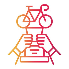 race Line Gradient Icon