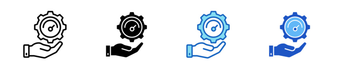 Indicator Dial  Icon Set Multiple Style Collection