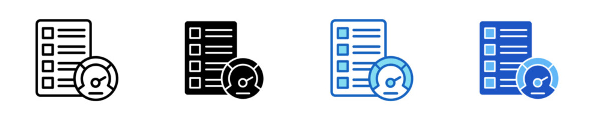 Kpi Summary  Icon Set Multiple Style Collection