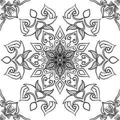 set of floral elements