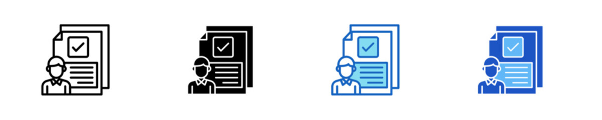 Verification  Icon Set Multiple Style Collection