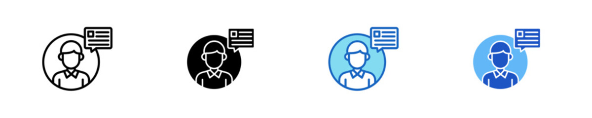 User  Icon Set Multiple Style Collection