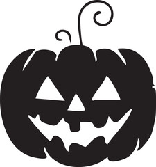 halloween pumpkin on white background