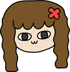 a girl face