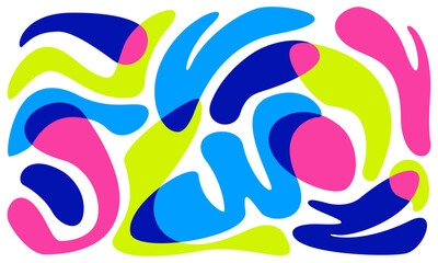 Vibrant Abstract Organic Shapes