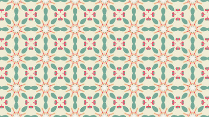 Fototapeta premium Floral repeated seamless pattern background. Great design for textile, stationery, and wallpaper.
