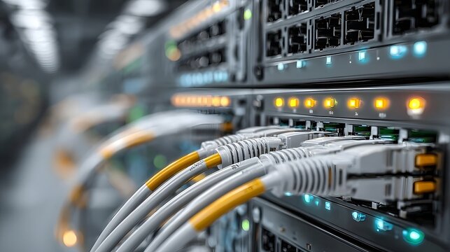 network hub and patch cables
