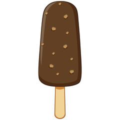 Chocolate Ice Cream Bar on a Stick