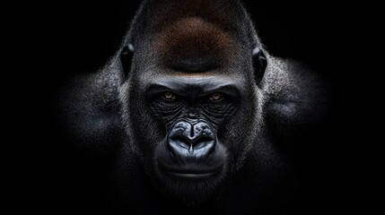 Gorilla portrait close up