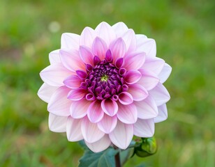 Fototapeta premium Close-up of a beautiful pink dahlia
