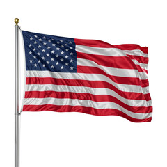 Patriotic banner waving proudly embodying ideals of freedom and unity nationwide