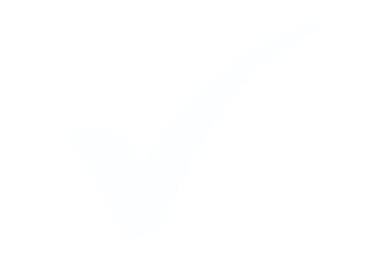 Simple white check mark on black background conveys positive affirmation.