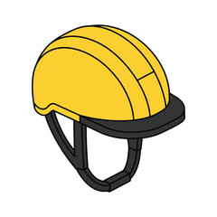 Stay safe with bright yellow construction helmet