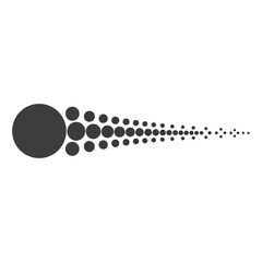 Abstract Dotted Line Design Element.