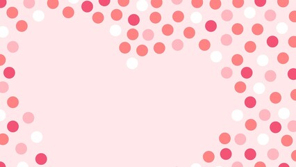 Heart shape desktop wallpaper, pink theme background