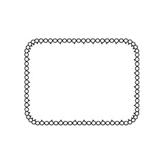 Simple Black Decorative Frame Border.