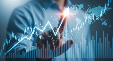 Business Growth and Financial Success with Global Market Trends.