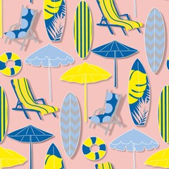 Summer Beach Vibes Pattern (서머 비치 바이브 패턴)