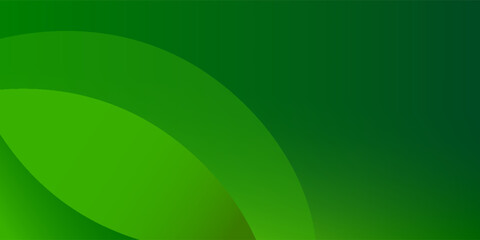 Abstract background with smooth green gradient and curved layered shapes. Dynamic shapes composition eps 10.