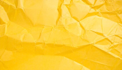 Close-up of crumpled yellow paper
