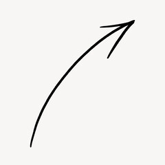 Mushroom doodle, cute illustration, off white design