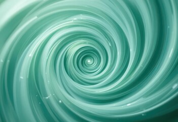  Green Spiral Relaxing Abstract Background with Ocean Inspired Colors