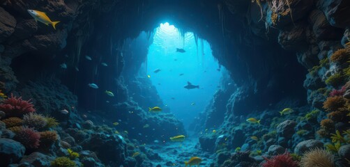 Fototapeta premium Submerged Paradise Exploring a Hidden Aquatic World