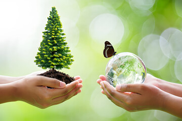 Harmony in Balance A Symbolic Representation of Environmental Stewardship and Global Interconnectedness Fostering a Greener Planet Through Conservation and Sustainable Practices