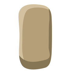 Tall brown rock illustration, natural terrain element perfect for mountains, deserts, and outdoor landscape designs.