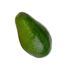 whole fresh organic avocado isolated
