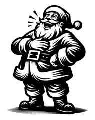 Santa Claus laughs, Vintage Santa