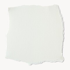 Torn off white paper square with copy space
