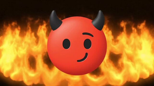 animated devil emoji expressing various emotions