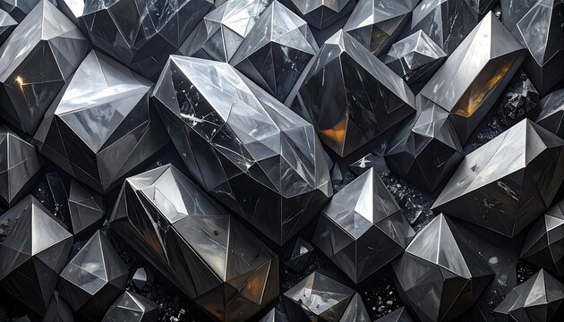 Abstract crystalline texture