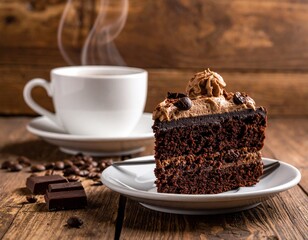 coffee and chocolateCake