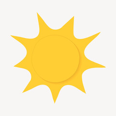 Sun clip art, flat design